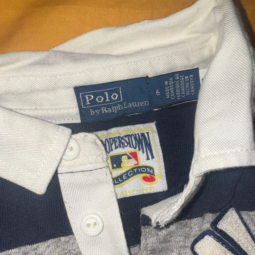 Polo by Ralph Lauren Kids Blue and Gray Striped Yankee Polo dress - Picture 4 of 5